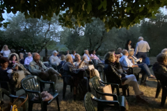 7 agosto 2021: incontro culturale a San Quirico di Pescia, un momento della serata